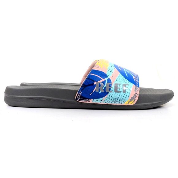 REEF One Slide Molded Footbed Padded Sandal Women's 7 Beach Walking Comfy - Picture 2 of 8